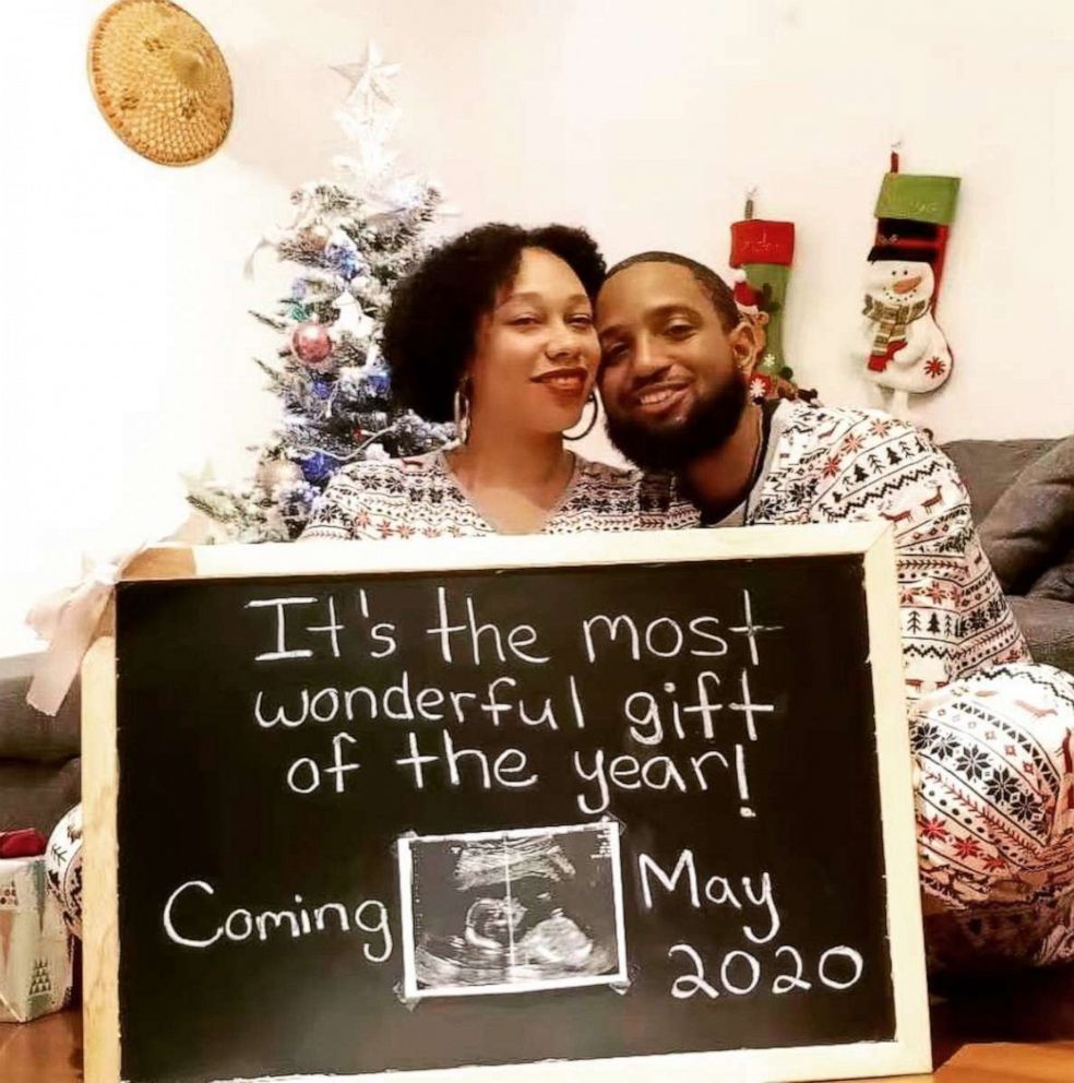 PHOTO: Brandon Woolfolk and his girlfriend, Dominique Duarte, decided to return to Shanghai for the birth of their daughter, who is due on May 5, 2020.