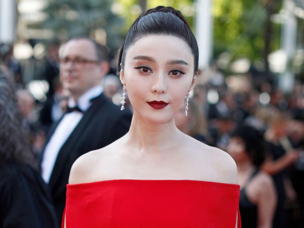 PHOTO: In this May 24, 2017, file photo, Fan Bingbing poses for photographers as she arrives for the screening of the film The Beguiled at the 70th international film festival, Cannes, France.
