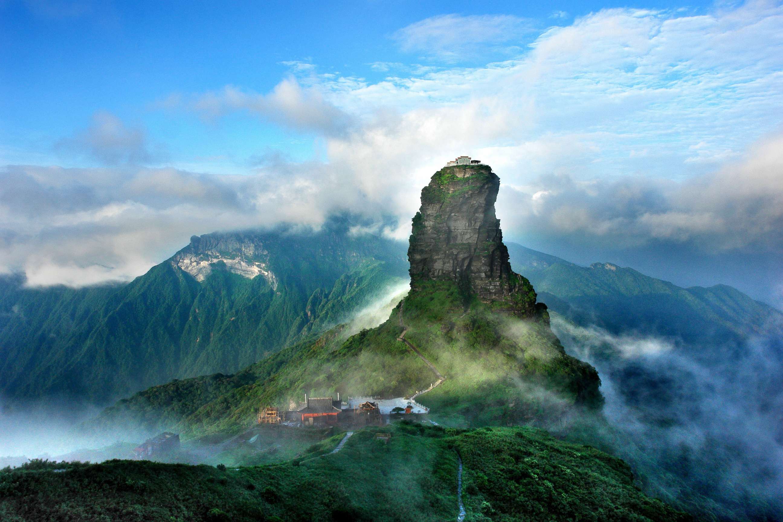 PHOTO: A handout photo made available by UNESCO on July 2, 2018 shows Fanjingshan, in Guizhou Province of south-west China.