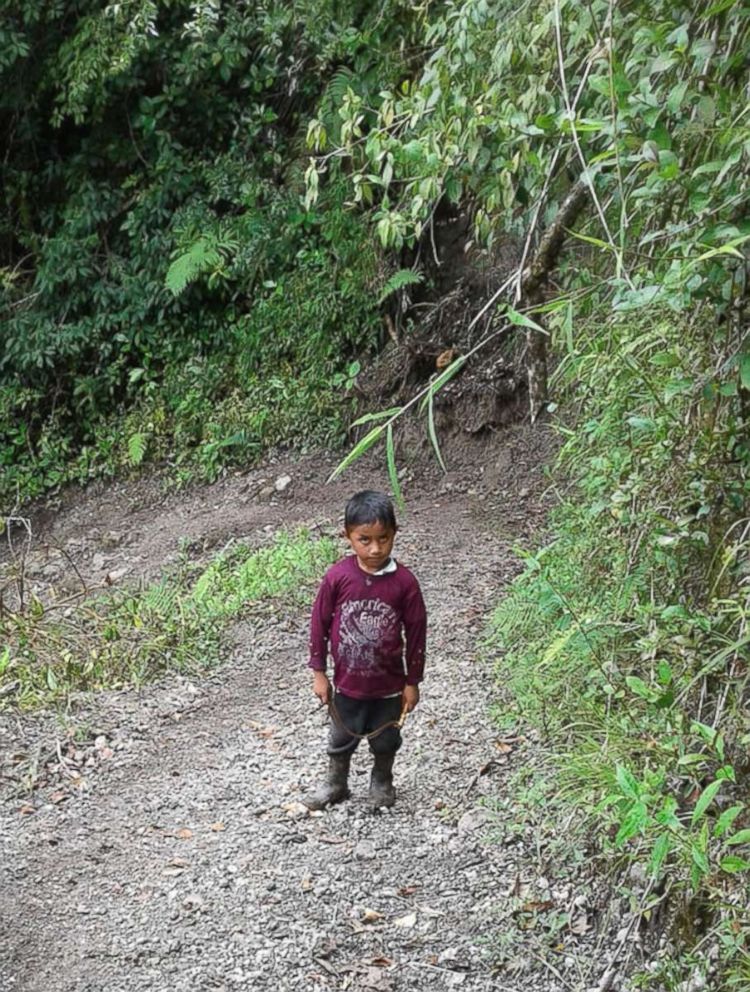 PHOTO: Felipe Gomez Alonzo, then 7, is seen near Laguna Brava in Yalambojoch, Guatemala in this undated photo.