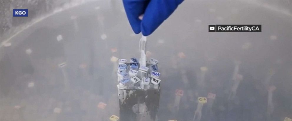 PHOTO: Embryo storage is pictured in this screen grab from the Pacific Fertility Center in San Francisco.