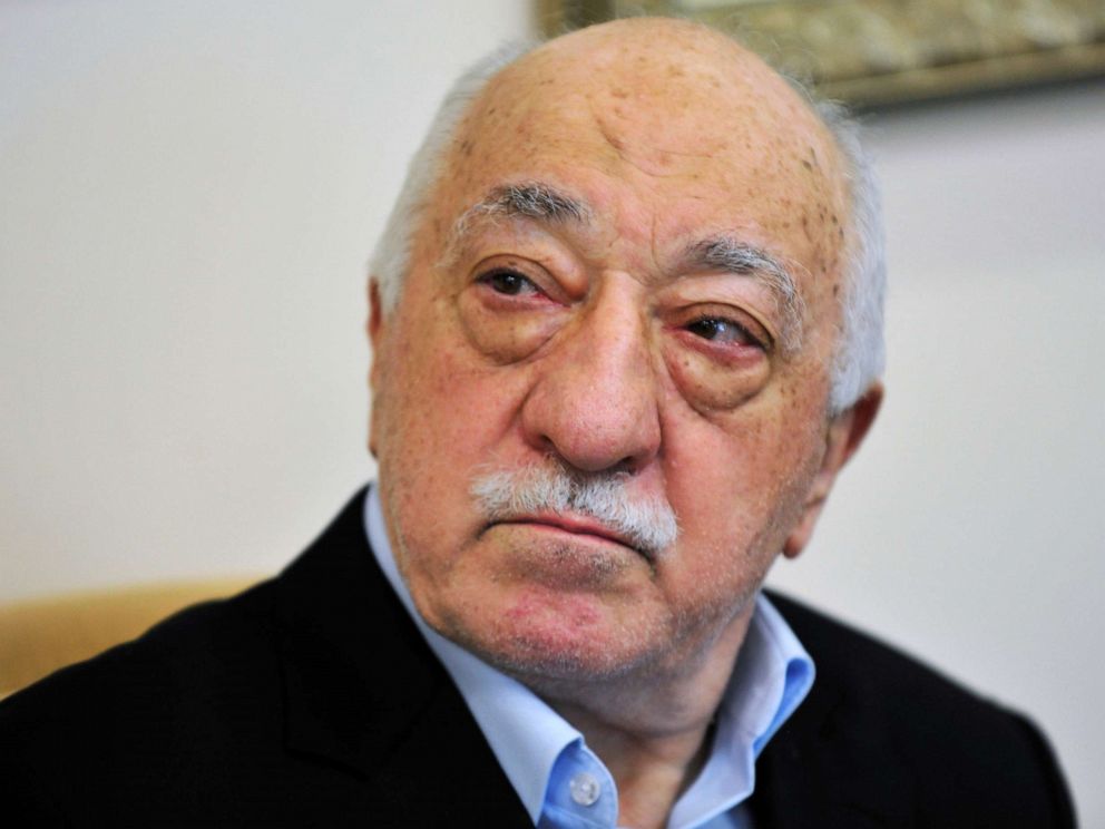 PHOTO: Islamic cleric Fethullah Gulen speaks to members of the media at his compound, in Saylorsburg, Pa., July, 2016.
