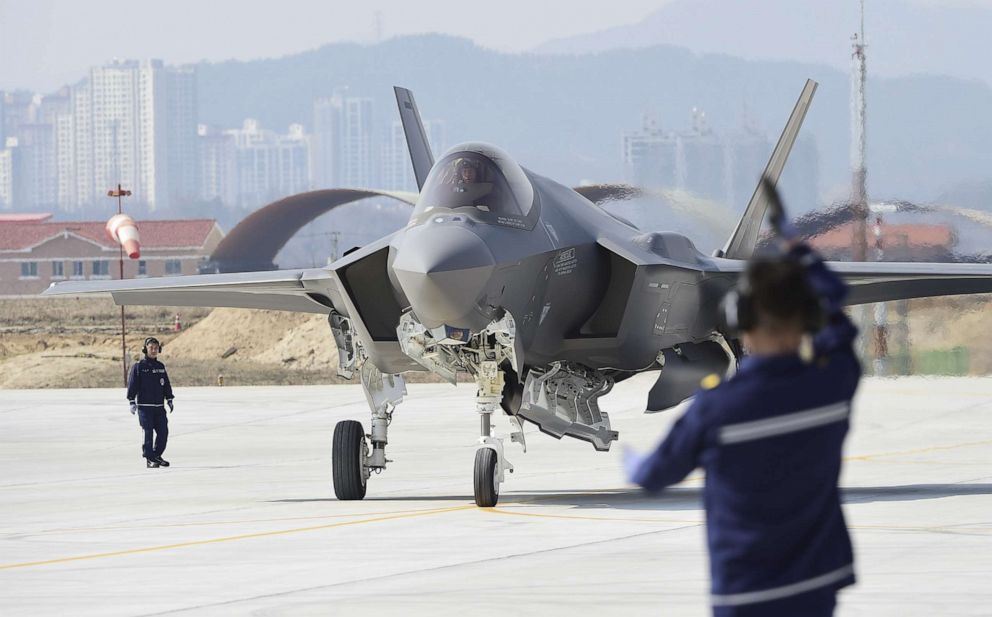 PHOTO: A U.S. F-35A fighter jet lands at Chungju Air Base, March 29, 2019, in Chungju, South Korea. 