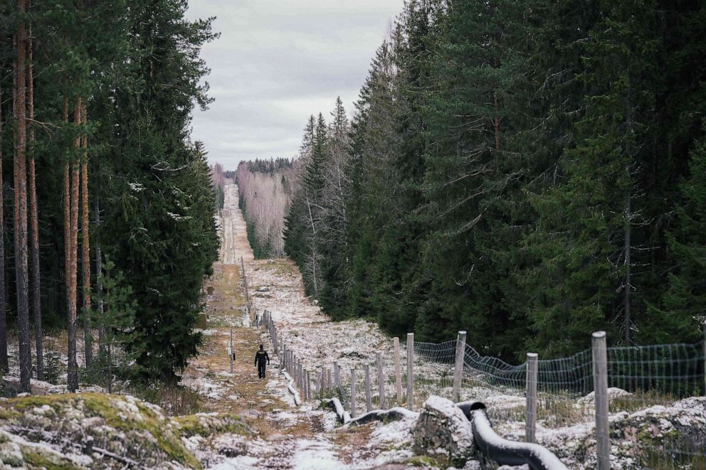 Finland begins construction of barrier wall along border with Russia - ABC  News