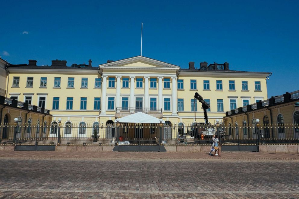 PHOTO: The Presidential Palace is pictured in Helsinki, Finland on July 14, 2018, ahead of the meeting between US President Donald Trump and his Russian counterpart Vladimir Putin. 