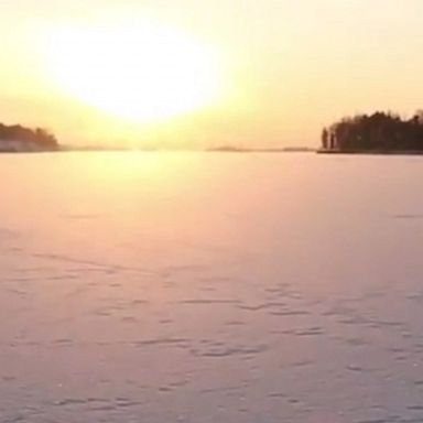 Beautiful sunset captured in Helsinki, Finland.