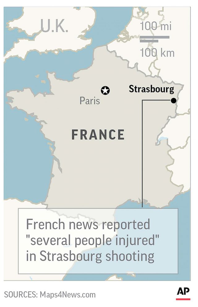 PHOTO: This graphic show the location of Strasbourg, France.