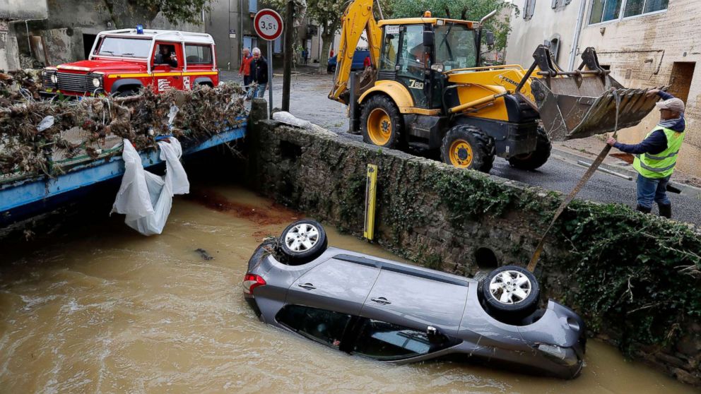At least 10 people killed as flash floods hit southwest of France