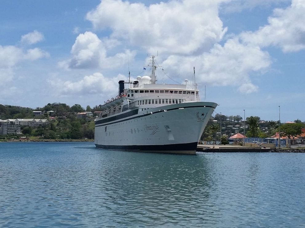 PHOTO: St. Lucia Marine Police confirmed to ABC News that the vessel quarantined due to a possible case of measles on the island is the Freewinds, which belongs to the Church of St. Lucia. Scientology.