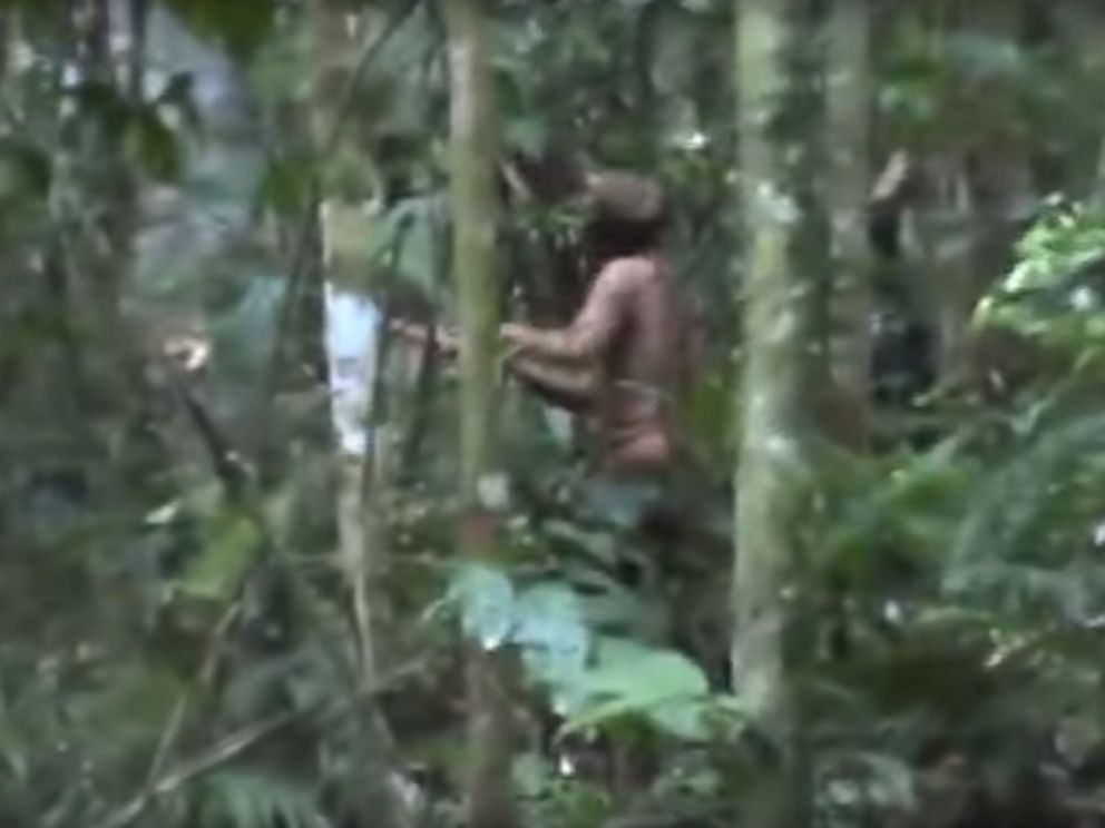 PHOTO: Images show the lone survivor of an Amazonian tribe, according to FUNAI, a Brazilian government agency that protects the interests of natives.