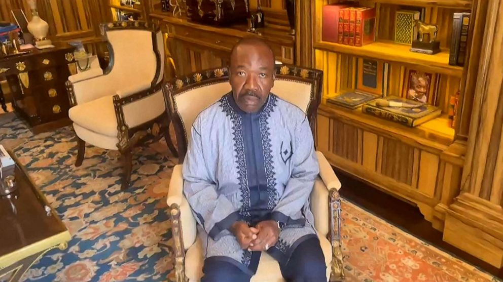 PHOTO: This video grab made from an unconfirmed video at an undisclosed location obtained by AFPTV, Aug. 30, 2023 shows Gabon's deposed president, Ali Bongo Ondimba, calling on "his friends around the world to make some noise" while under house arrest.