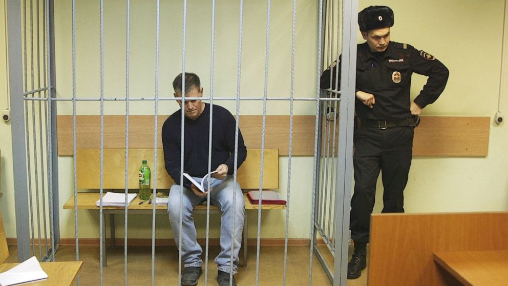 PHOTO: Gaylen Grandstaff in a courtroom in Moscow. 