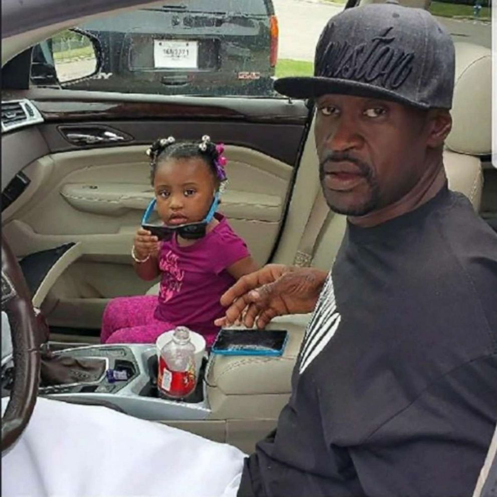 PHOTO: George Floyd, who died in Minneapolis police custody, is seen with his daughter Gianna in an undated family photo in Minneapolis, Minn.