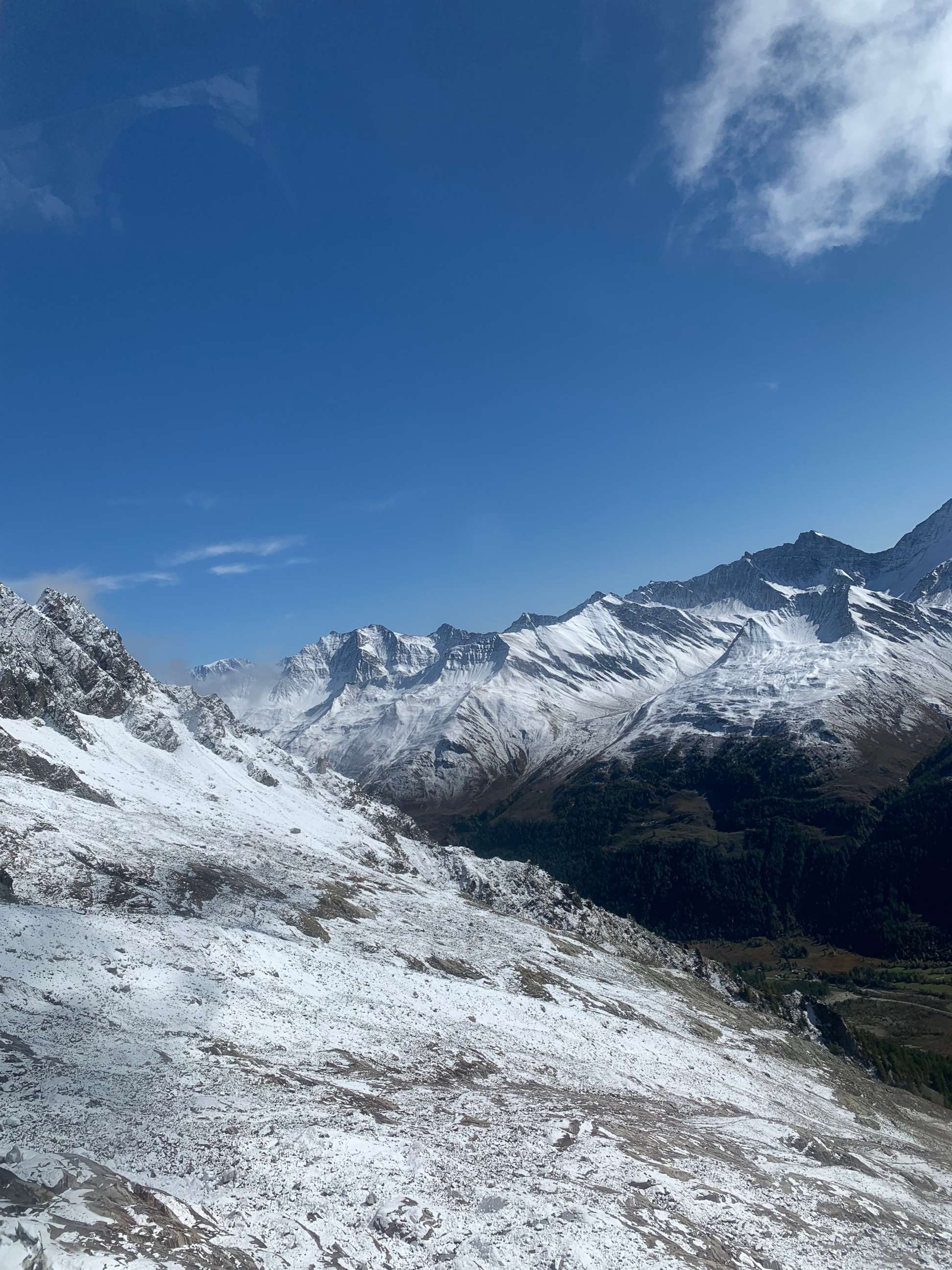PHOTO: Glaciers on Mont Blanc, the tallest mountain in Europe, are rapidly melting due to climate change. 