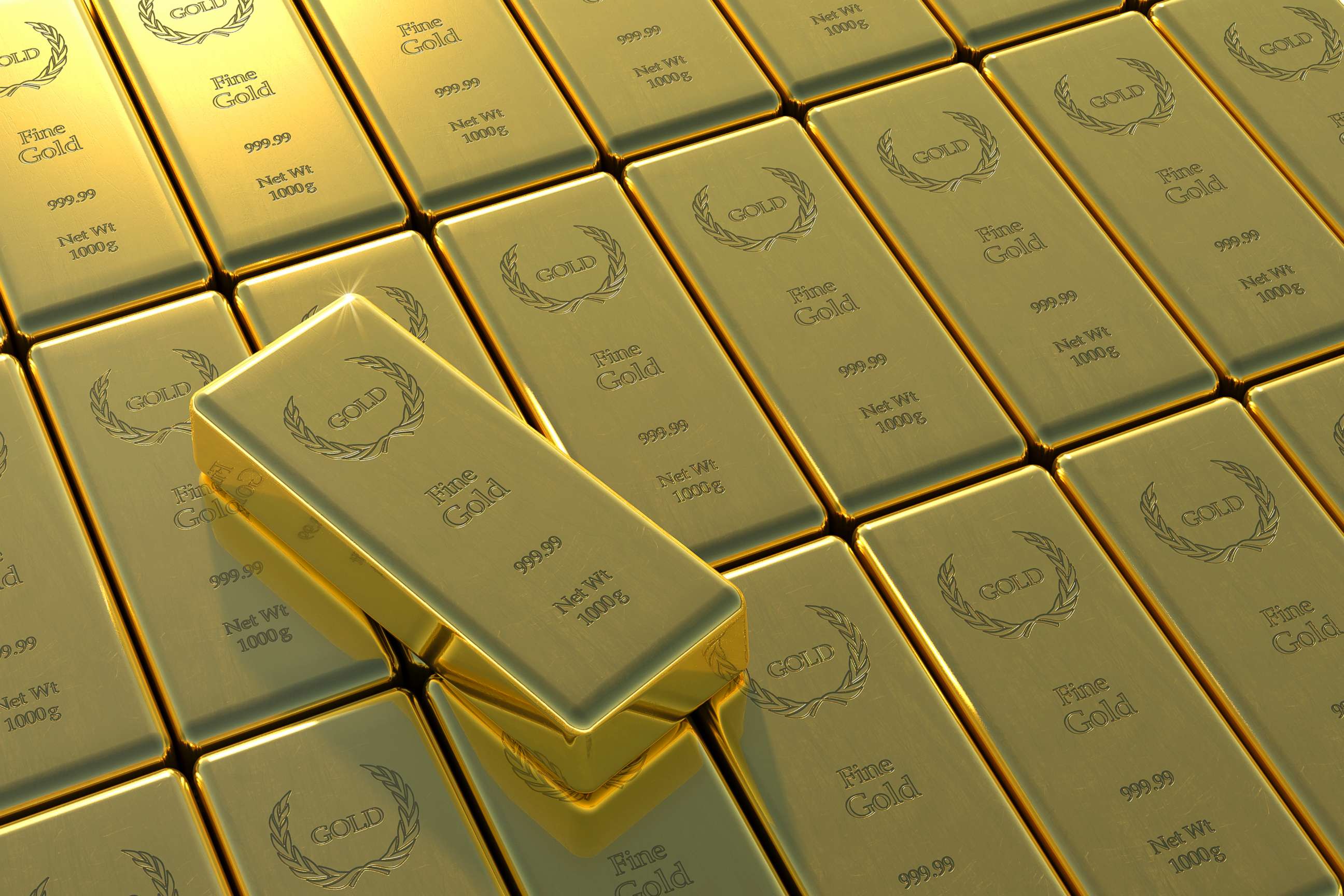 PHOTO: Gold bars are pictured in this undated stock photo.