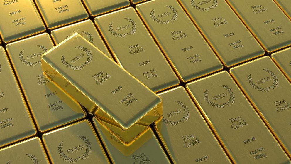 Gold bars are pictured in this undated stock photo.