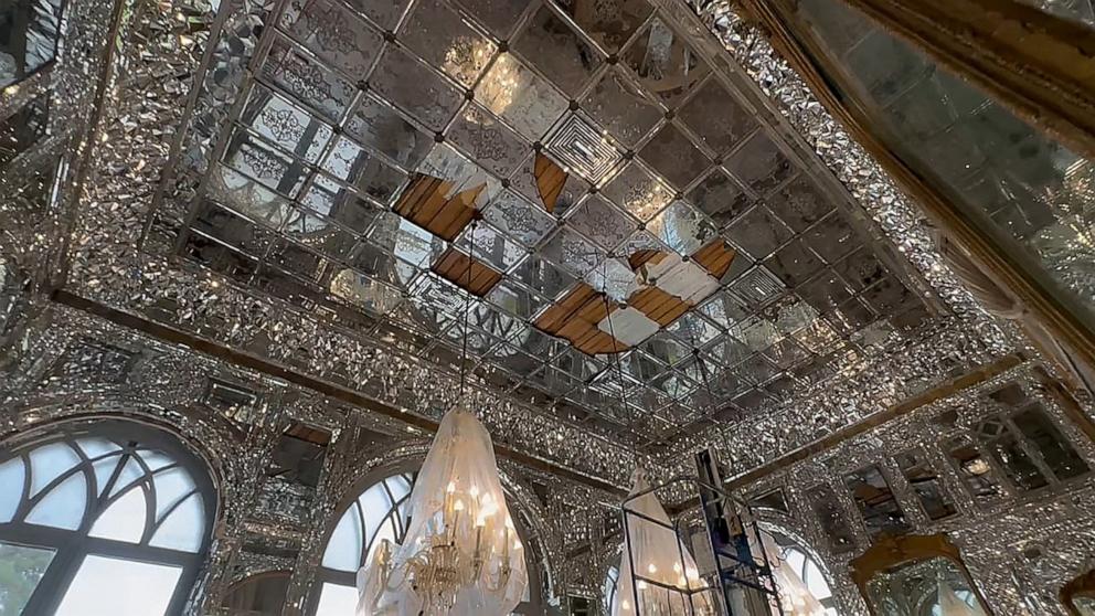 PHOTO: Damage is seen at the Golestan Palace, a UNESCO-listed landmark in Tehran.
