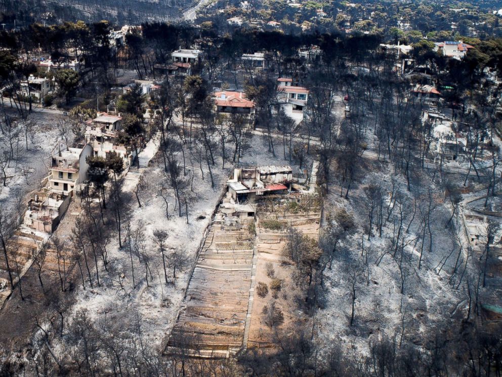 Death toll from fires in Greece climbs to 91 as investigation points 