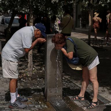 "This heat wave will go down in history," Greece's state TV meteorologist said.