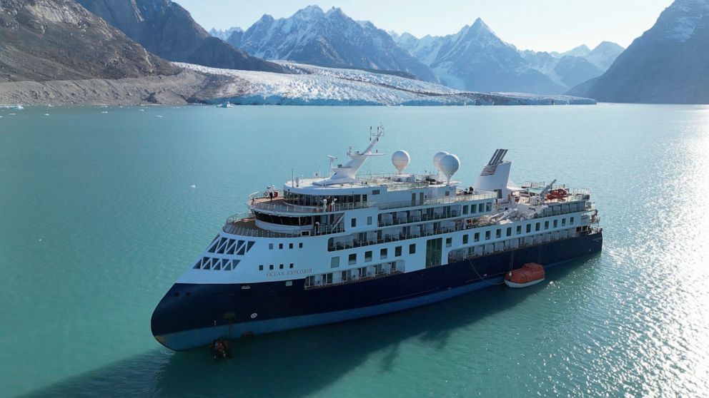 Luxury cruise ship freed days after becoming trapped off Greenland coast, authorities say