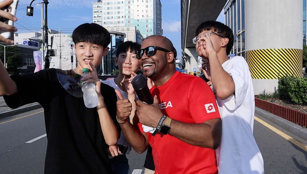 PHOTO: At a Sept. 20, 2019, music festival, Greg was recognized by Koreans, many of whom took selfies and got autographs.
