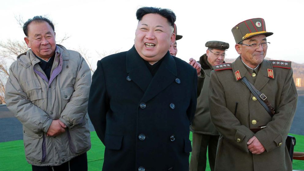 An undated picture released by North Korea's Korean Central News Agency on March 7, 2017 shows North Korean leader Kim Jong-Un supervising the launching of four ballistic missiles at an undisclosed location in North Korea.
