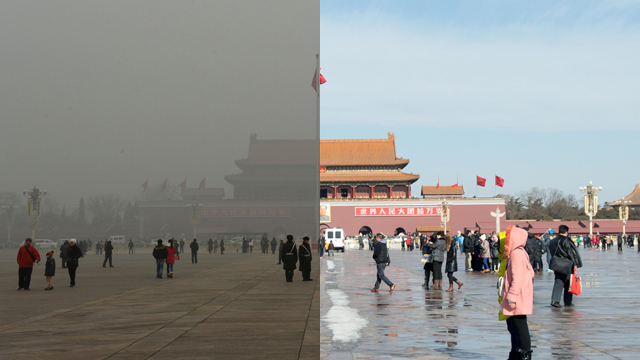 Pollution In China Reaches Extreme Levels Then And Now Images Abc News 6505