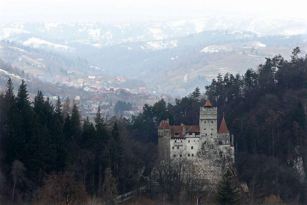PHOTO: Bran Castle, famous as "Dracula's Castle," stands among Transylvanian mountains, March 10, 2013 in Bran, Romania. 