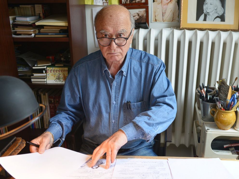 PHOTO: Georges Wolinski, French cartoonist during portrait session held on Sept. 4, 2014 in Paris.