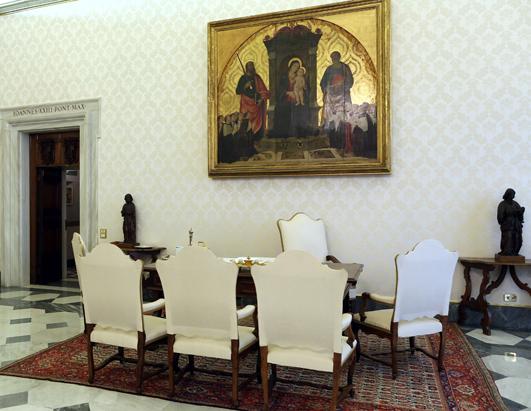 the pope's dining room