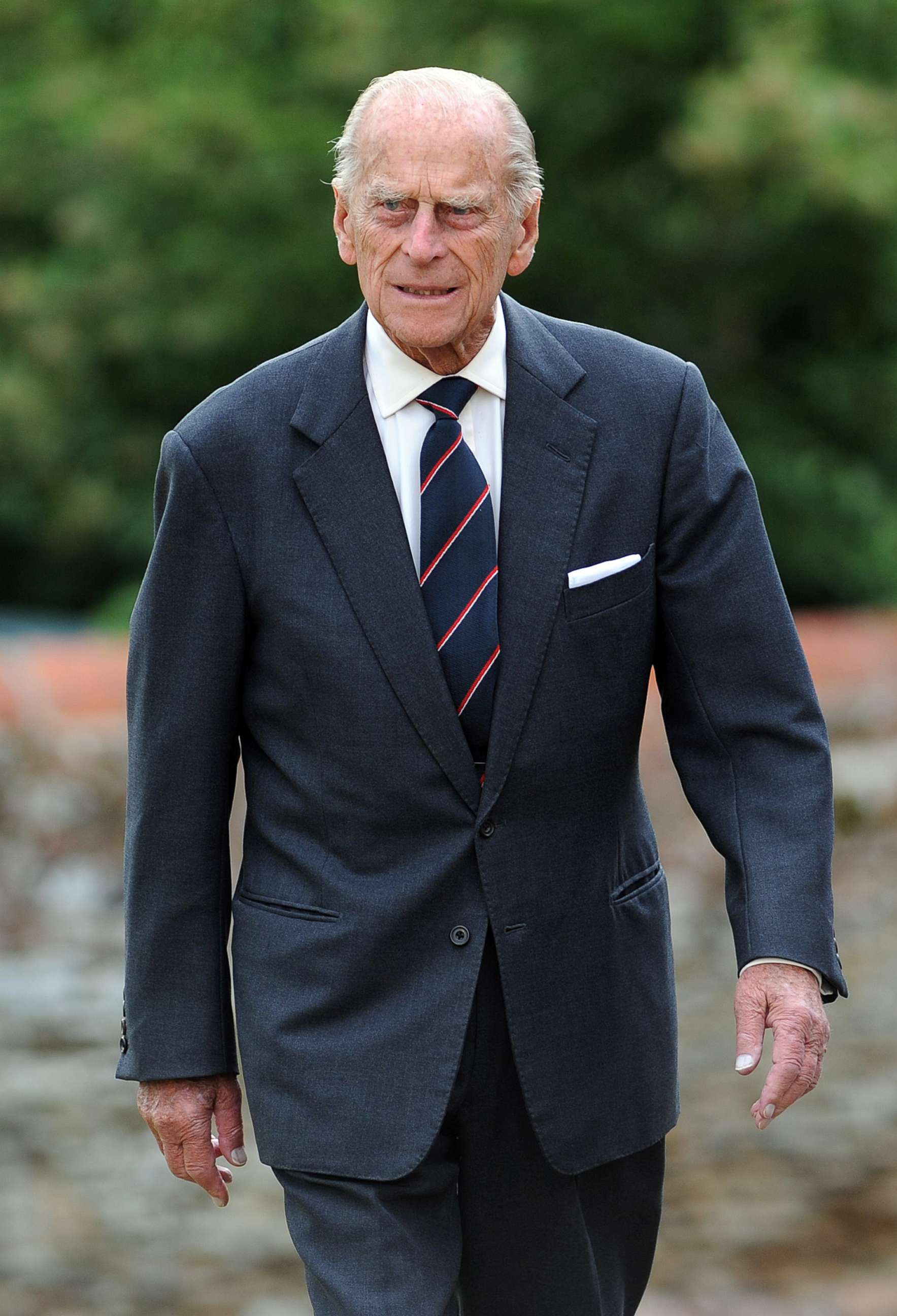 PHOTO: Prince Philip, Duke Of Edinburgh attends a service of commemoration at Sandringham Church on Aug. 4, 2014 in King's Lynn tot mark the 100th anniversary of Great Britain declaring war on Germany.