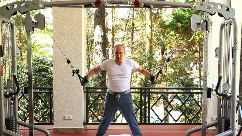 Russian President Vladimir Putin Pumps Iron, Grills in Newly Released ...