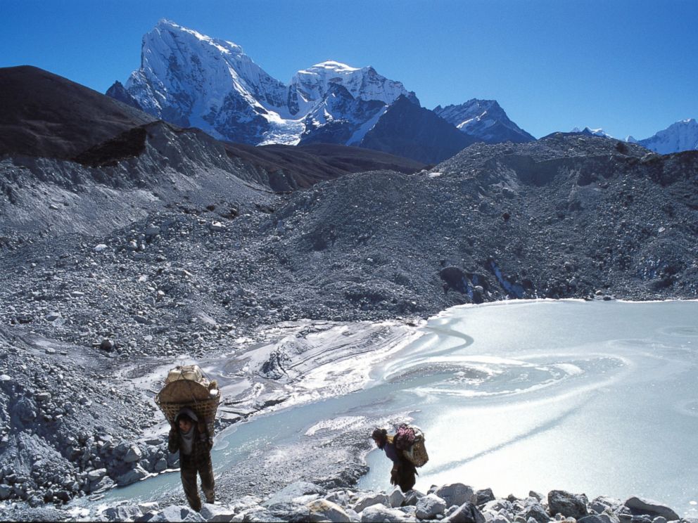 PHOTO: Sherpas in the Himalayas, Nepal.