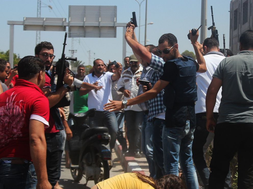PHOTO: Security measures are taken after an armed attack on a tourist hotel in Sousse, Tunisia, left at least 27 people dead, including foreigners, and injured six others , on June 26, 2015.
