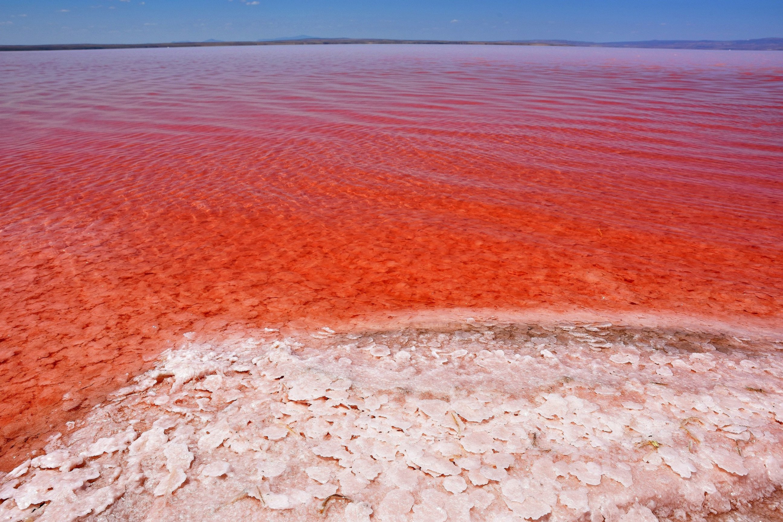 PHOTO: A view from the "Salt Lake," July 16, 2015, in Aksaray, Turkey.