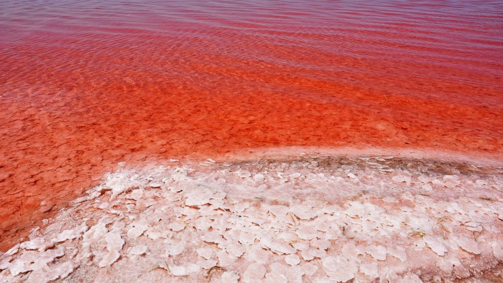 PHOTO: A view from the "Salt Lake," July 16, 2015, in Aksaray, Turkey.