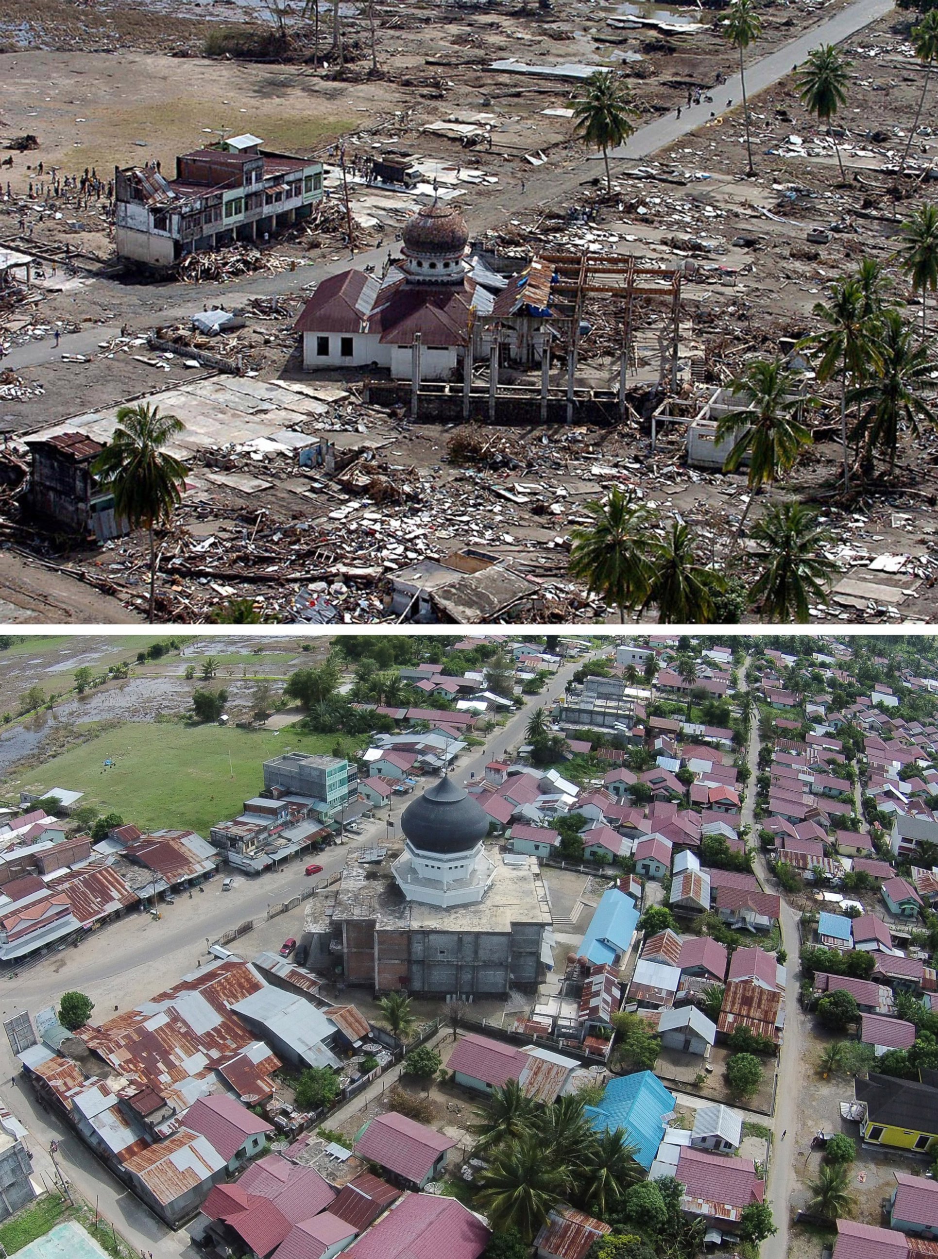 Before After Images Of Indonesian Tsunami Years Later Photos Image Abc News