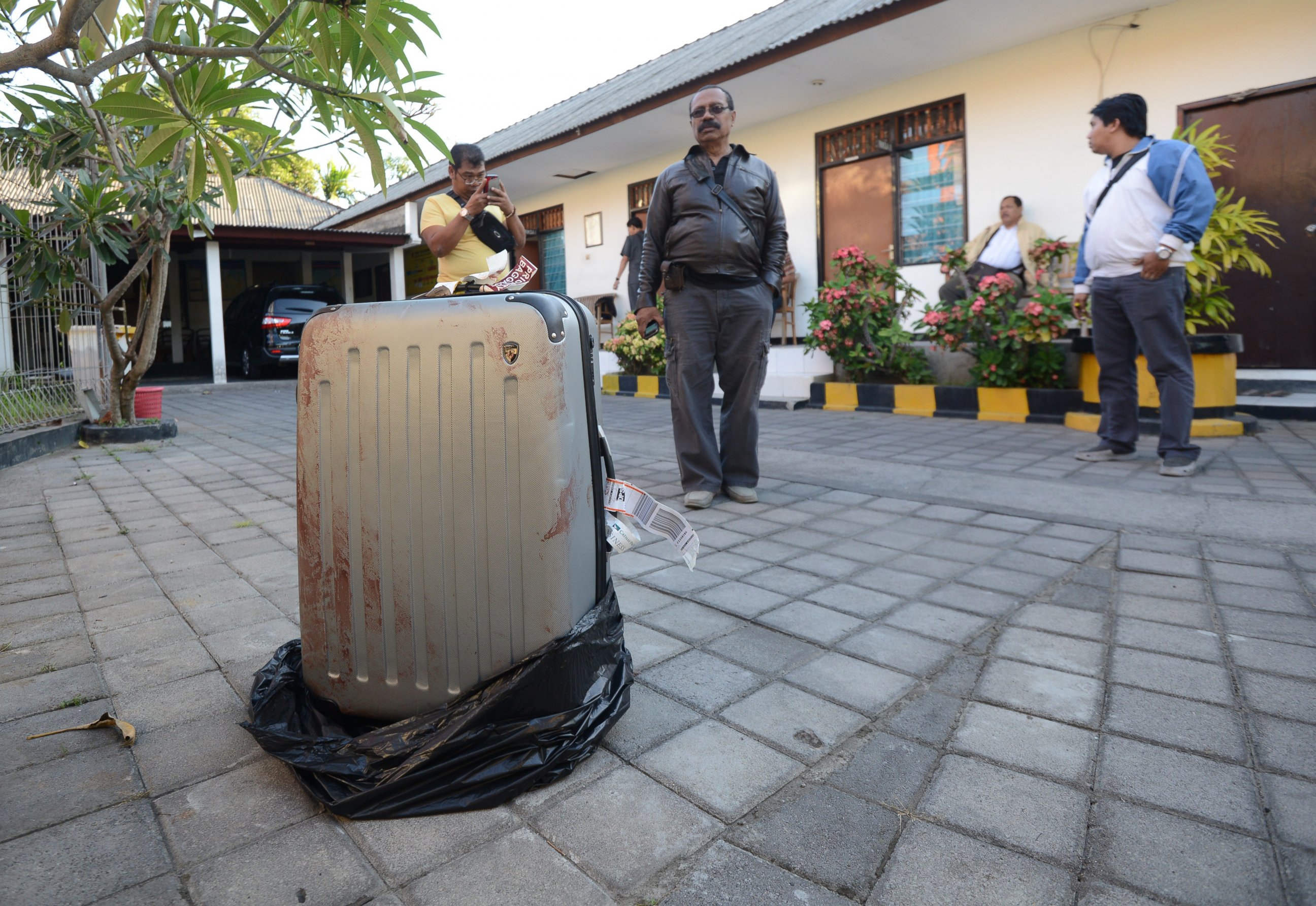 PHOTO: A US tourist's battered body has been found in a suitcase, seen here, at the exclusive hotel on Indonesia's resort island of Bali, on Aug. 12, 2014.