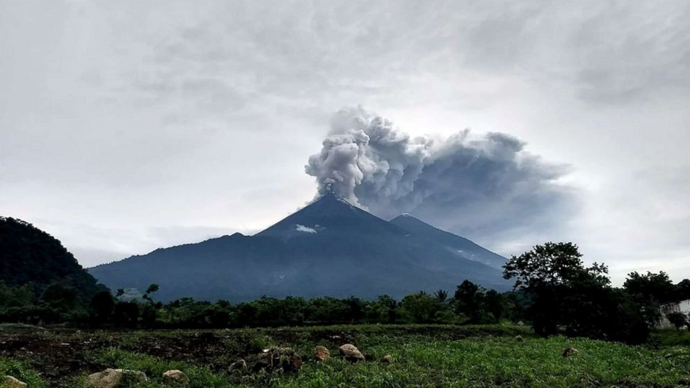 PHOTO: Fuego volcano is seen in El Rodeo, Guatemala, June 3, 2018.