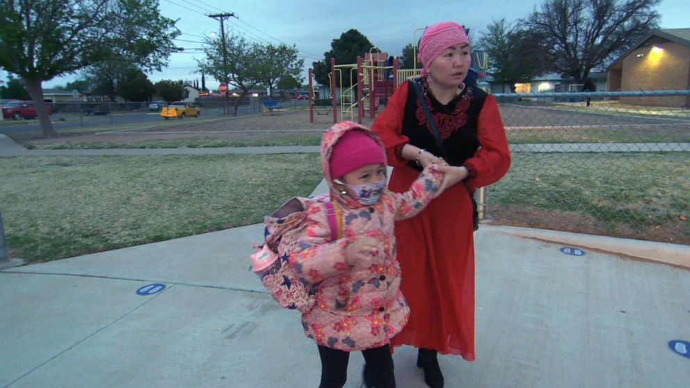 PHOTO: Gulzira Auelkhan and her daughter Bayan now live in Midland, Texas, after they were separated in China and returned to Kazakhstan and eventually came the U.S.
