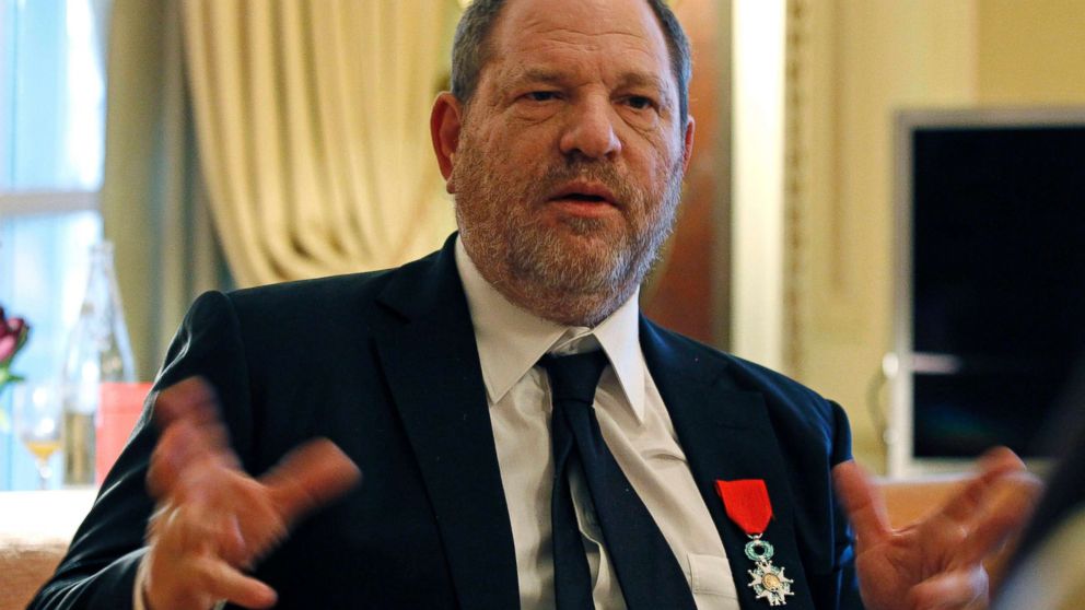PHOTO: In this March 7, 2012 file photo, U.S film producer and movie studio chairman Harvey Weinstein during an interview with the Associated Press in Paris, the same day as Weinstein received, Chevalier of the Legion of Honor.