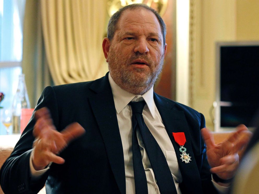 PHOTO: In this March 7, 2012 file photo, U.S film producer and movie studio chairman Harvey Weinstein during an interview with the Associated Press in Paris, the same day as Weinstein received, Chevalier of the Legion of Honor.