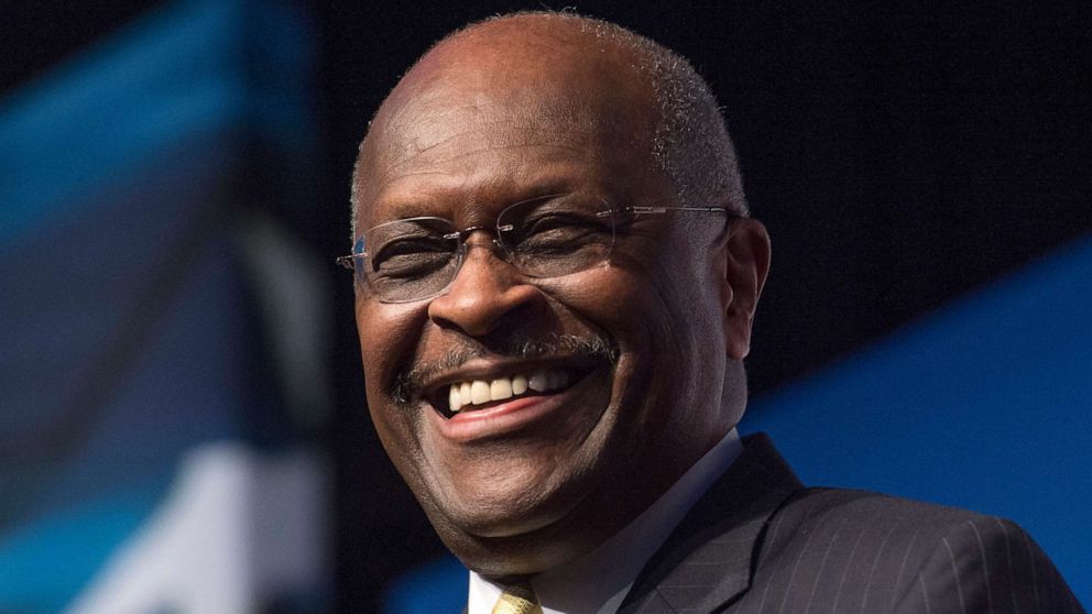 PHOTO: In this June 20, 2014, file photo, Herman Cain speaks during Faith and Freedom Coalition's Road to Majority event in Washington.