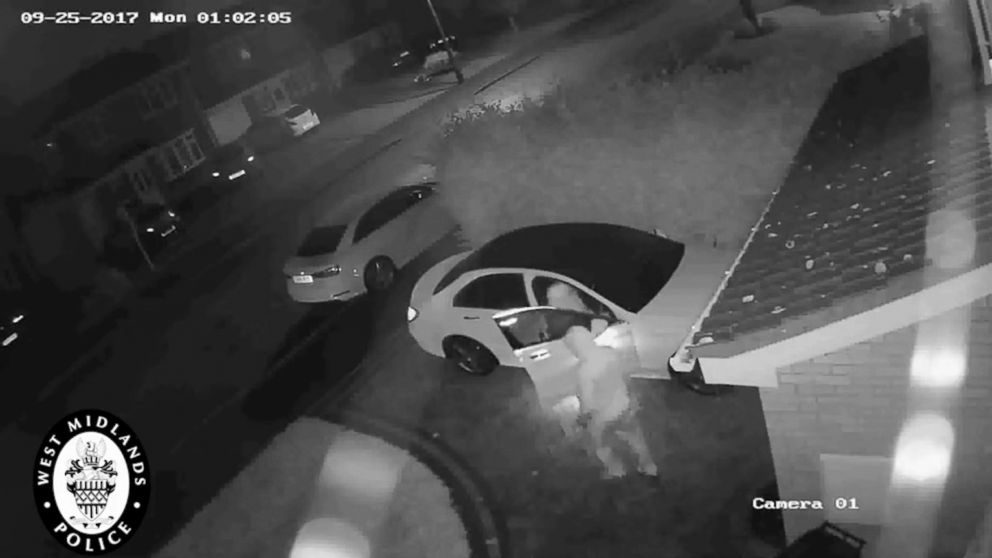 PHOTO: West Midlands Police Department in the United Kingdom released footage from a car robbery showing two men using relay devices in order to steal a car, Sept. 24, 2017.