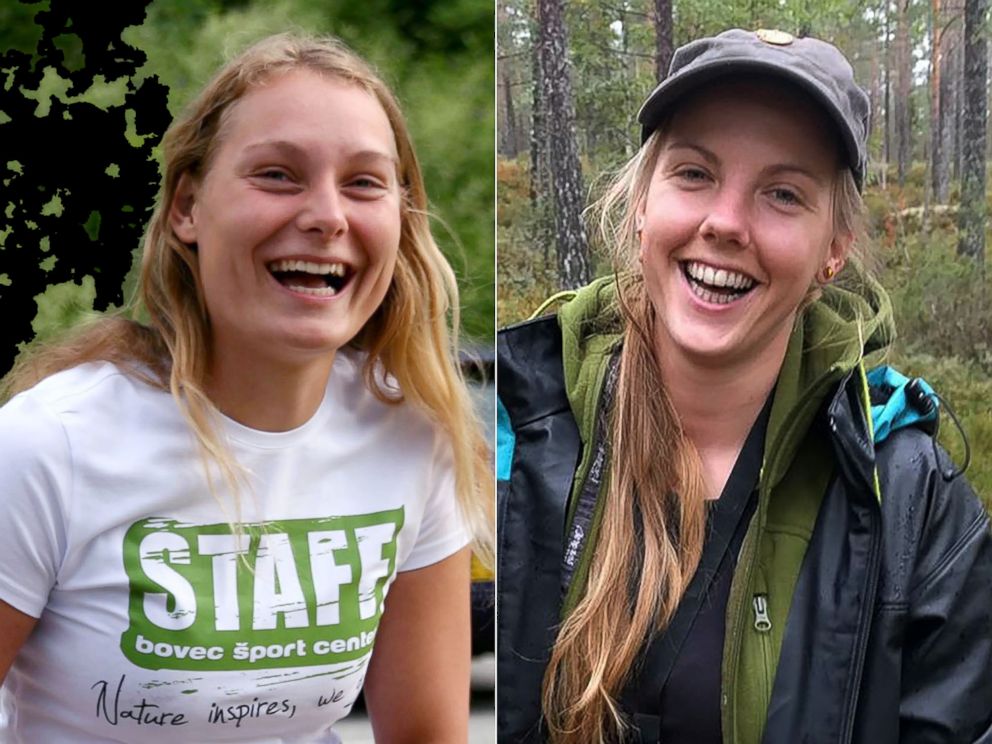 PHOTO: Louisa Vesterager Jespersen, left, and Maren Ueland, right, the two Scandinavian women found dead while trekking in southern Morocco. 