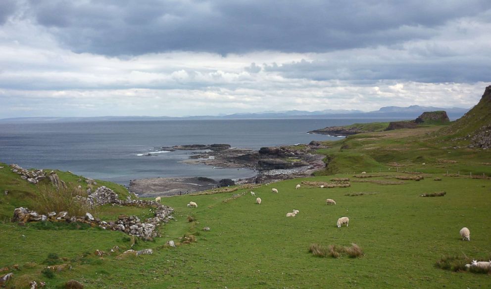 PHOTO: The hiking trail to Brothers' Point on the Isle of Skye in Scotland where scientists have recently discovered sauropod footprints.