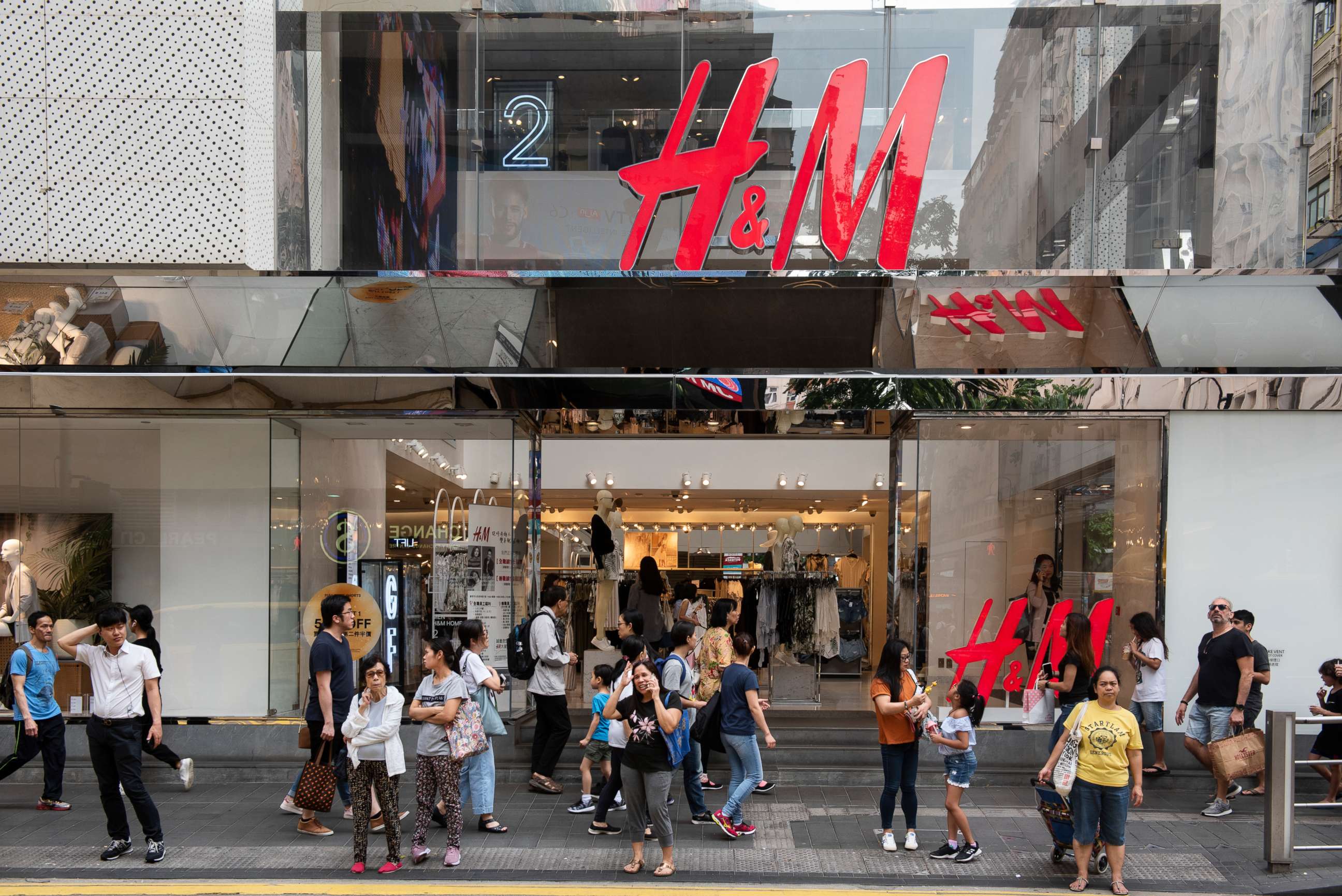 PHOTO: An H&M store is seen in Causeway Bay, Hong Kong.