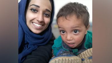 PHOTO: Hoda Muthana is pictured with her 18-month-old son. She left Alabama four years at the age of 19 to marry an ISIS fighter. Now, she wants to return to the U.S.