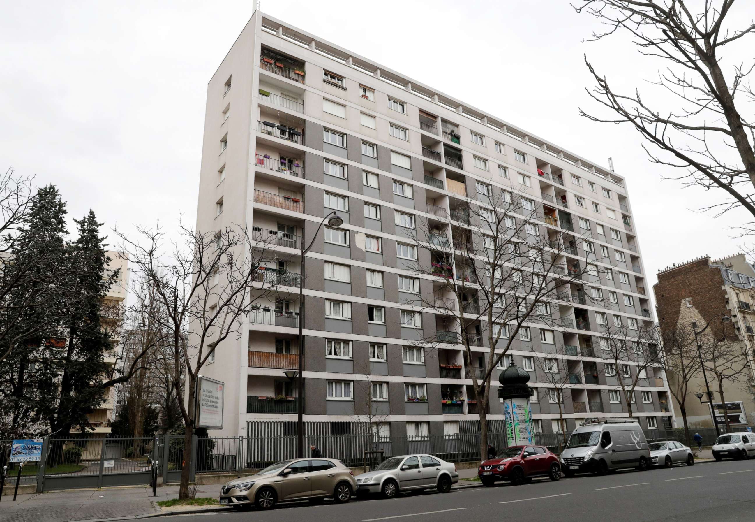 PHOTO: The apartment block in the 11th arrondisement of Paris is seen on March 26, 2018, where the alleged murder of a 85-year-old Mirellie Knoll, a Holocaust survivor, took place.