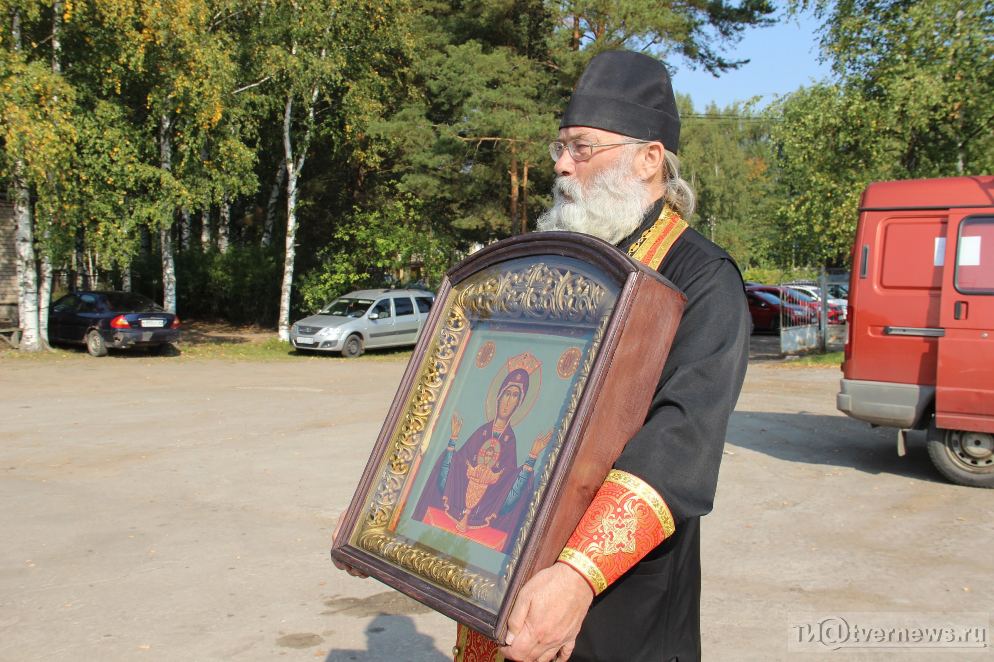 PHOTO: Priests from Tver, Russia are spraying holy water from an airplane to cure drunkenness.